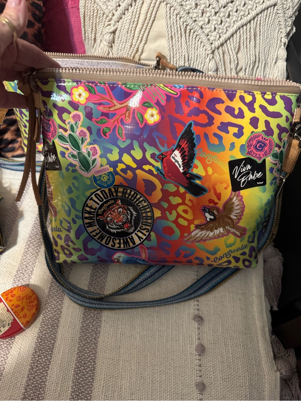 Consuela Cami Leopard Print Downtown Crossbody Bag